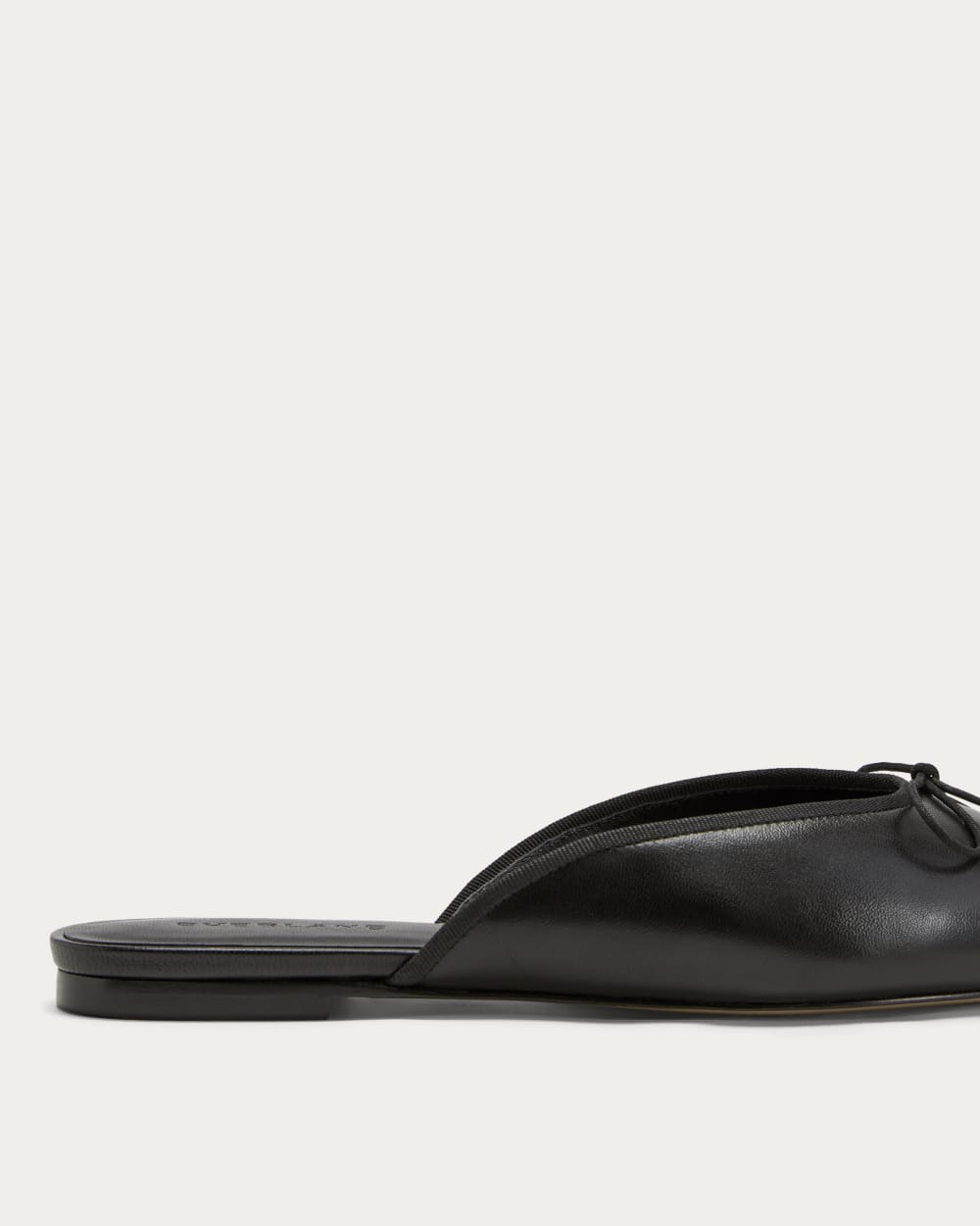 The Ballet Mule in Black — detail view