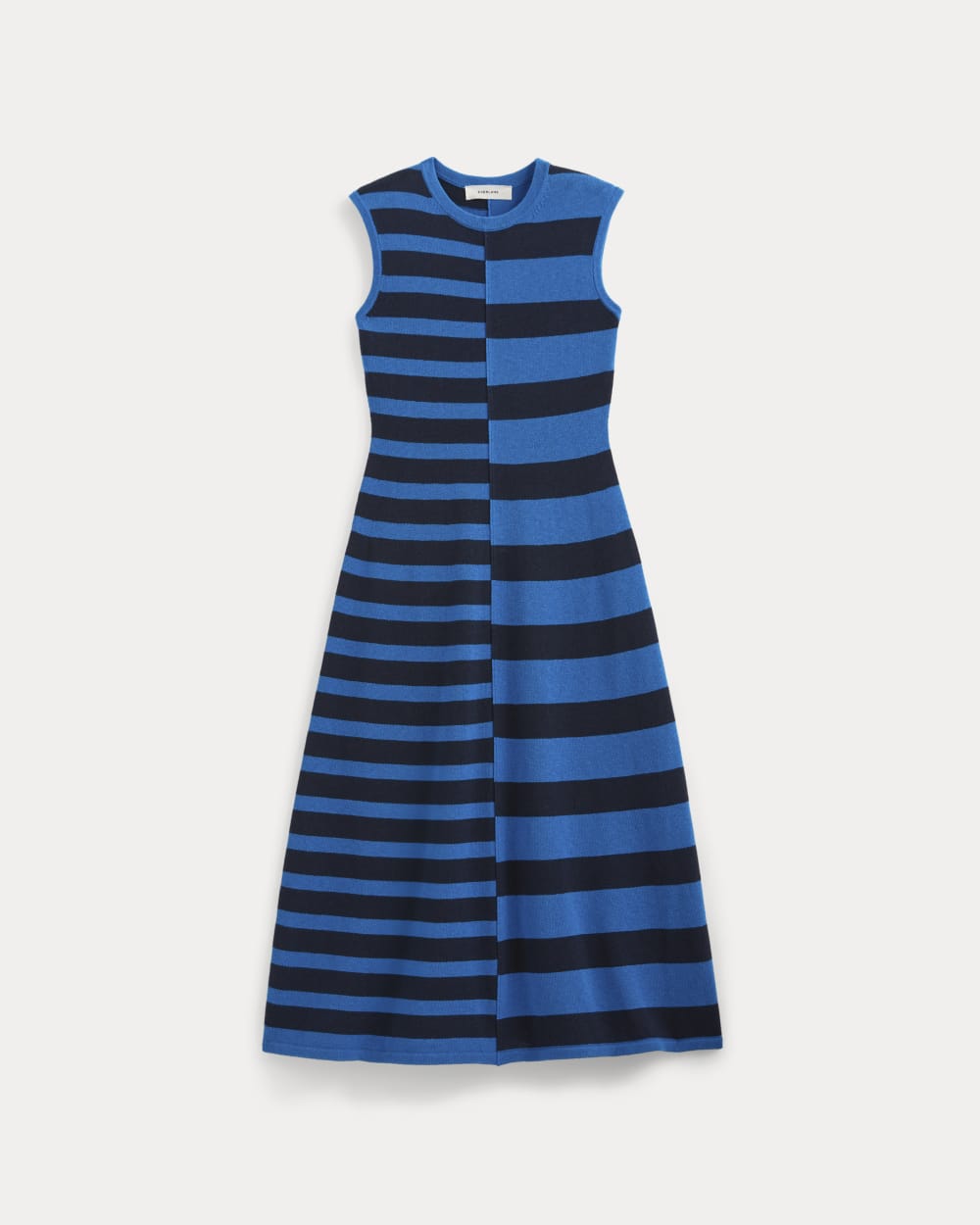 Striped Sweater Midi Dress in Imperial Blue/True Navy Duo Stripe — alternate view