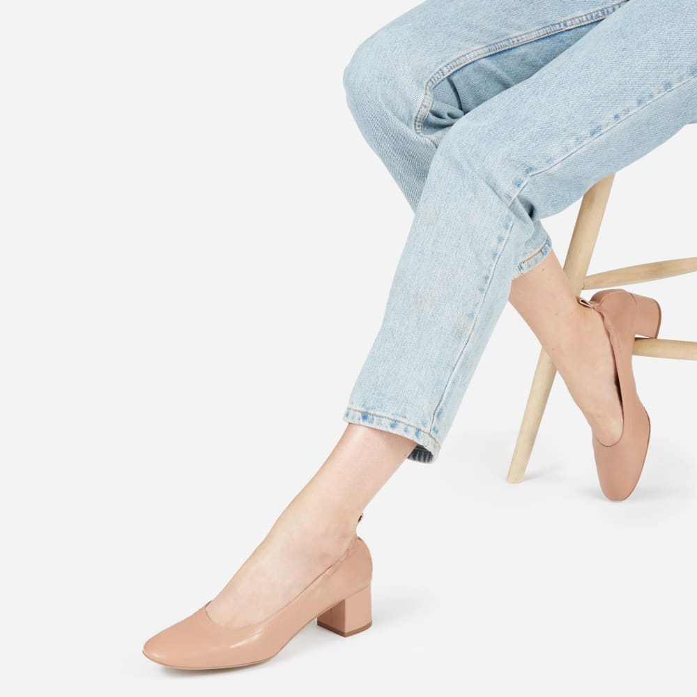 The Day Heel in Narrow Fit in Rose Tan — alternate view