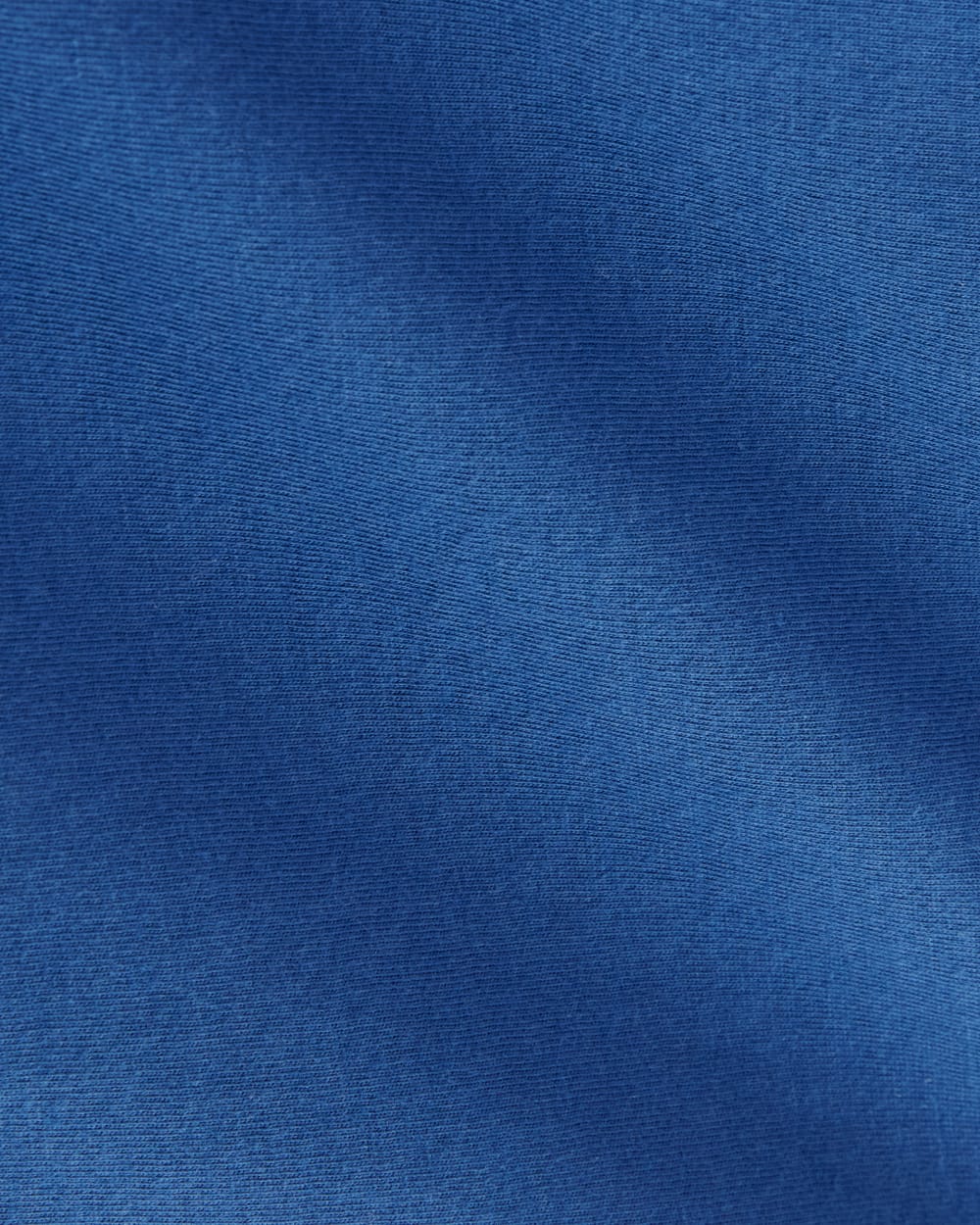 The Box-Cut Tee in Essential Cotton in Bright Cobalt — detail view