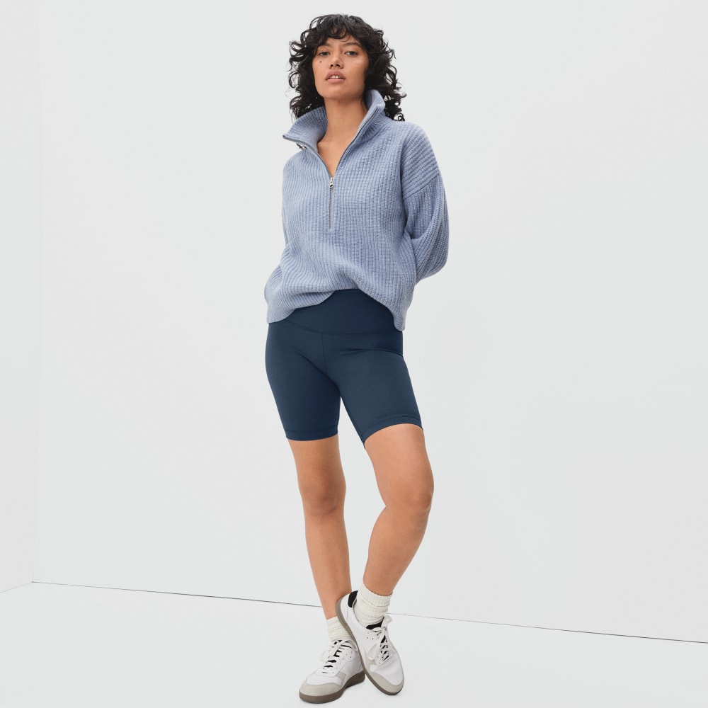 The Perform Bike Short in Atlantic — detail view