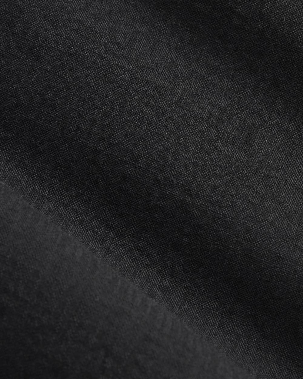The Gauze Button-Up in Black — detail view