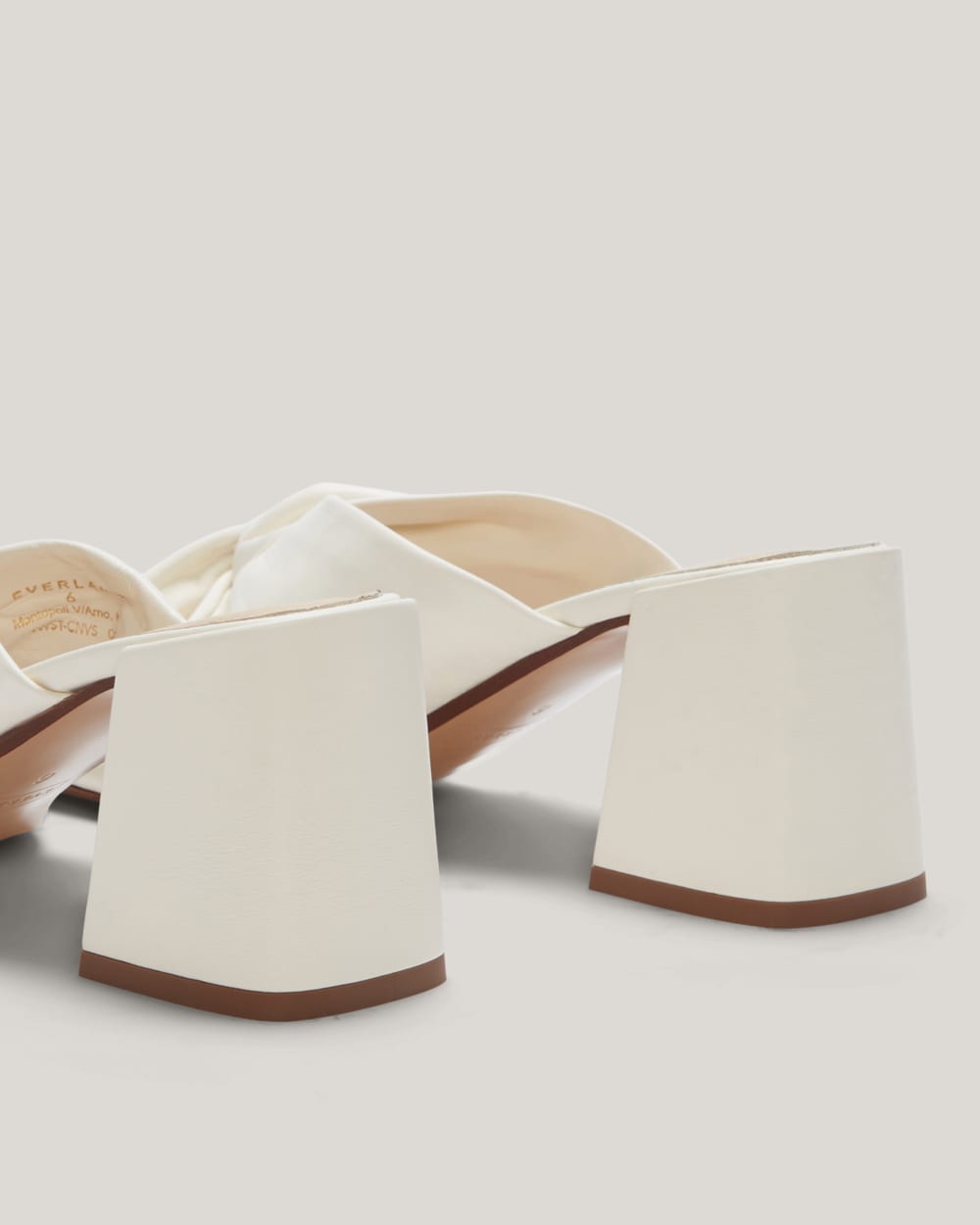 The Day Twist Heel in Canvas — detail view