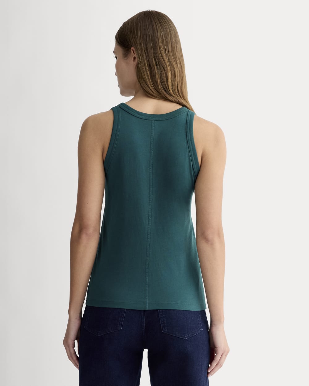 The Tank in Essential Cotton in Dark Sea — detail view