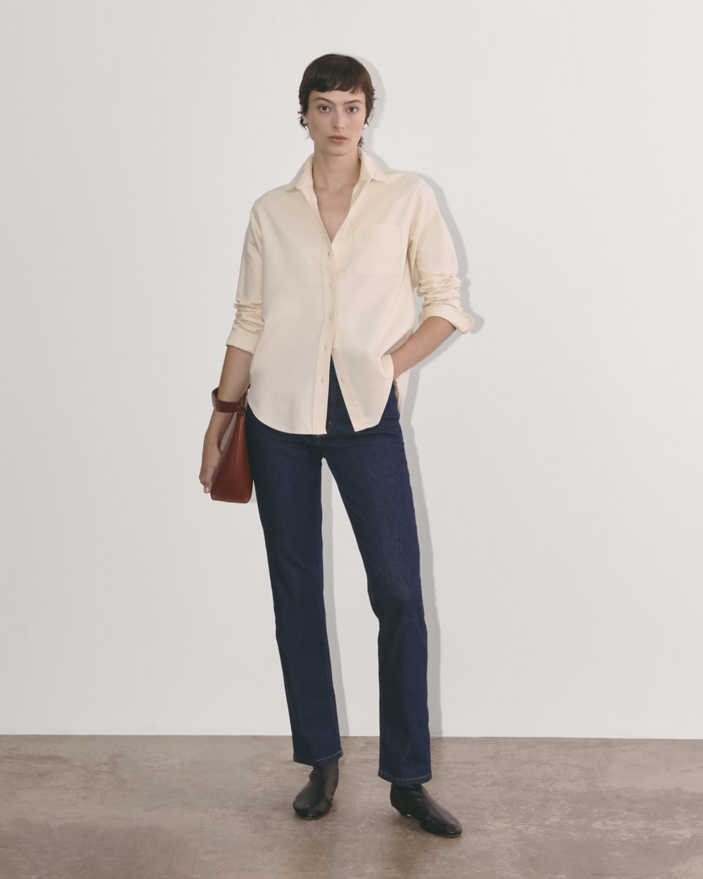 The Must-Have Oxford Shirt in Whisper Pink — detail view