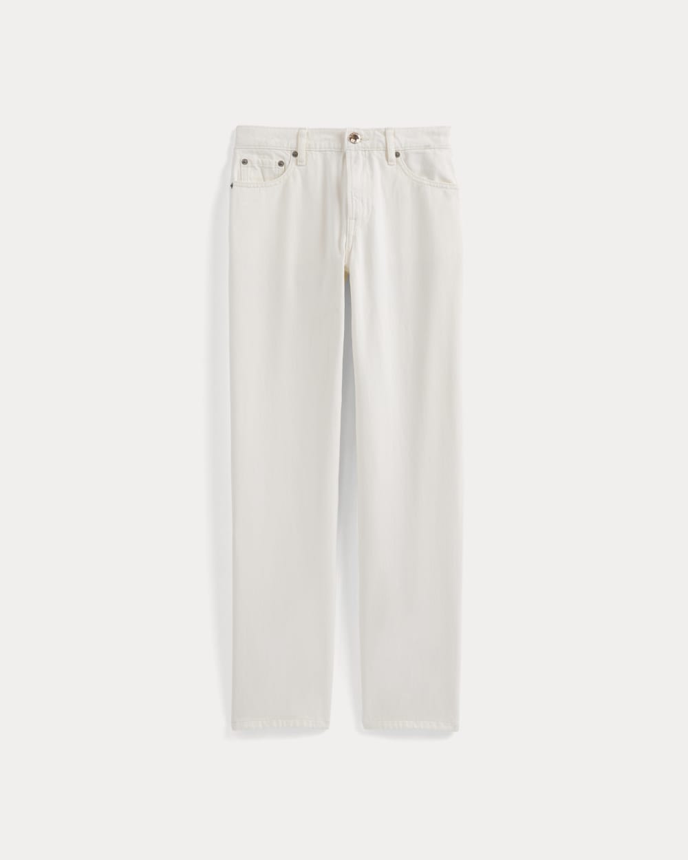 Low-Rise Straight Jean in Ecru — alternate view