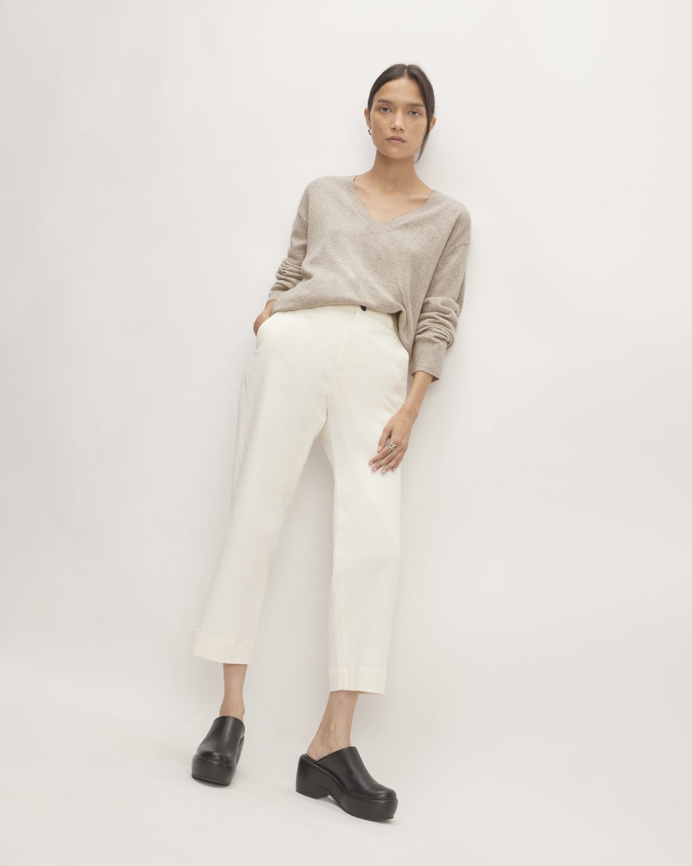 The Classic V in Cashmere in Canvas — detail view