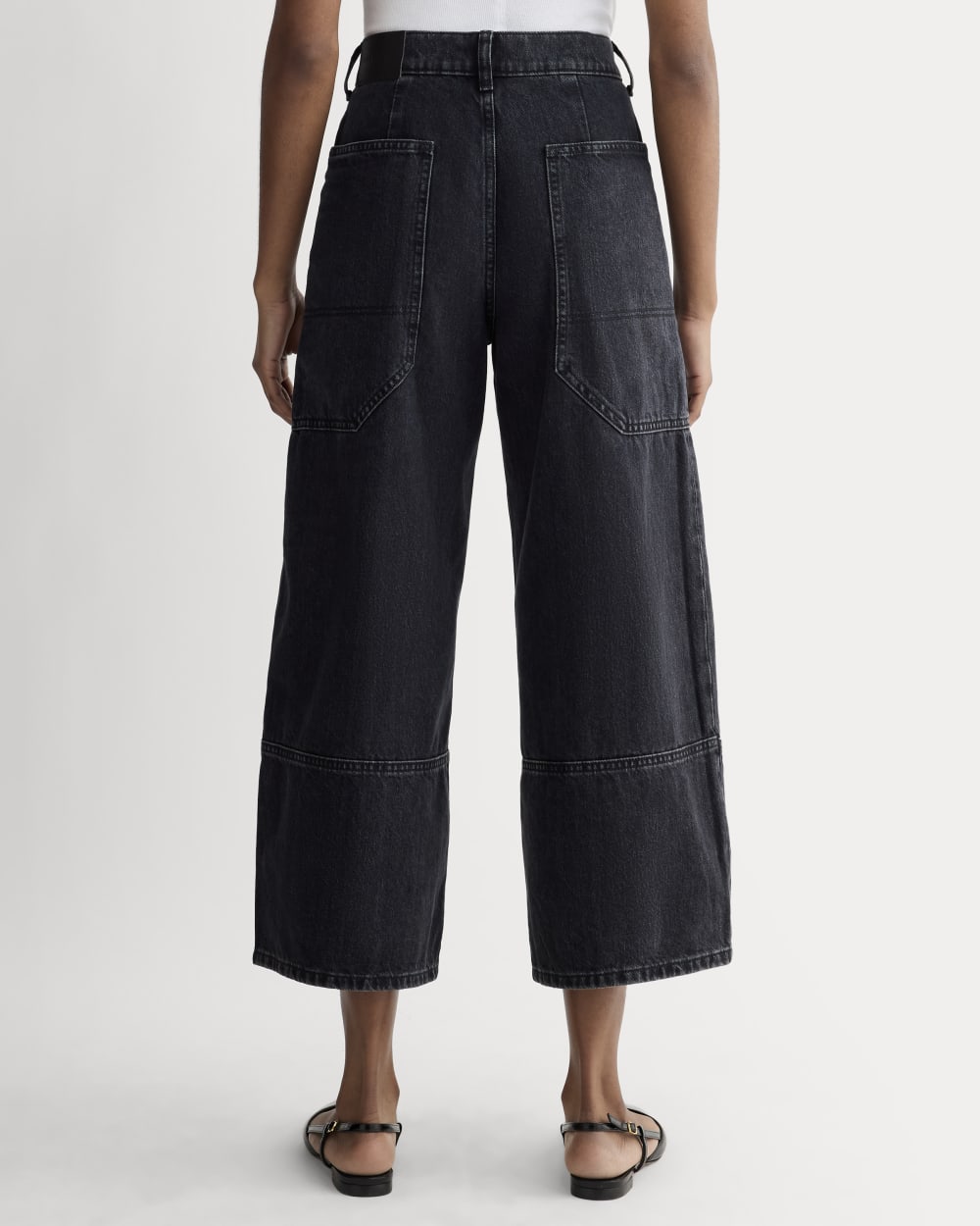 The Way-High® Gardener Cropped Jean in Washed Black — detail view