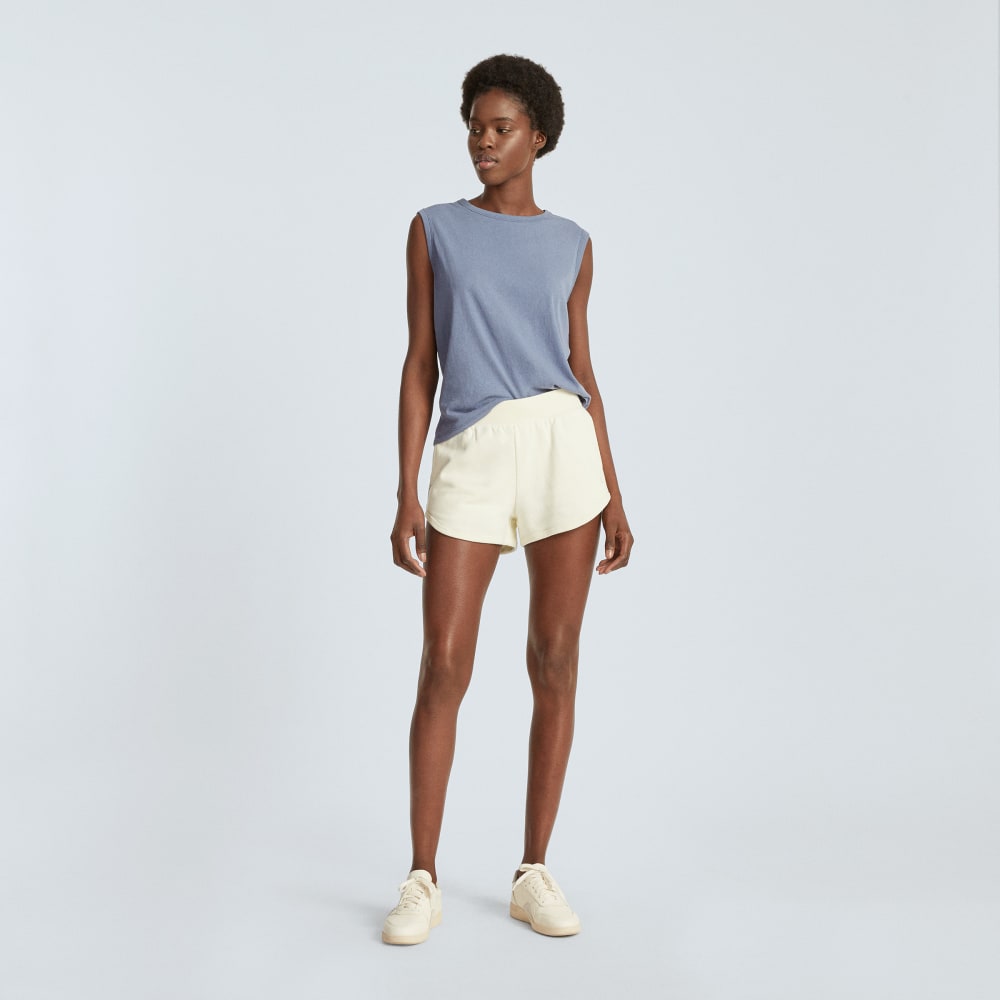 The Track Sweatshort in Canvas — detail view