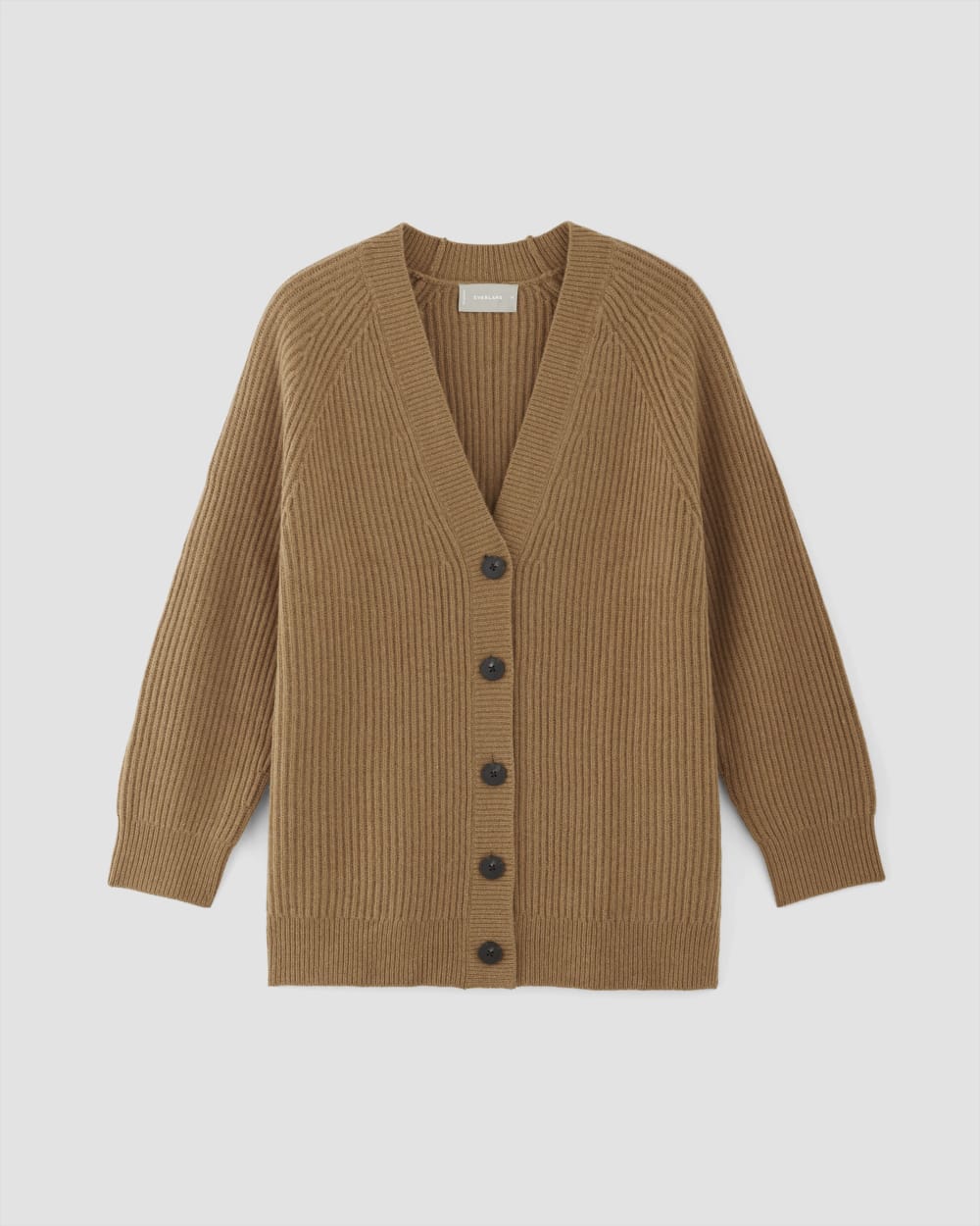 The Felted Merino Cocoon Cardigan in Deep Camel — alternate view