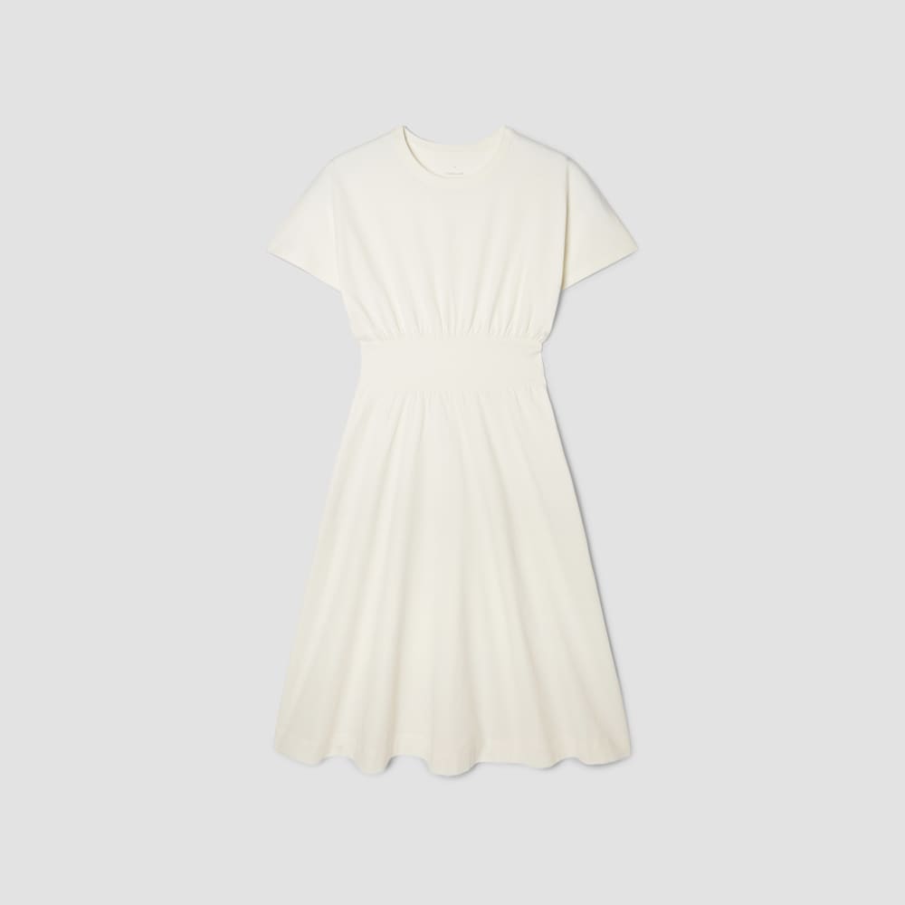 The Organic Cotton Waisted Dress in Canvas — alternate view
