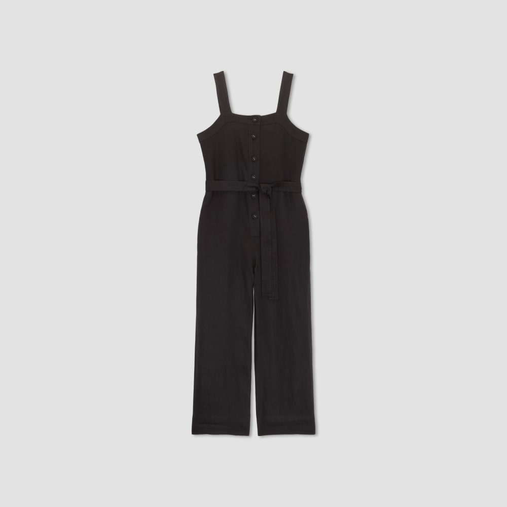 The Linen Jumpsuit in Black — alternate view