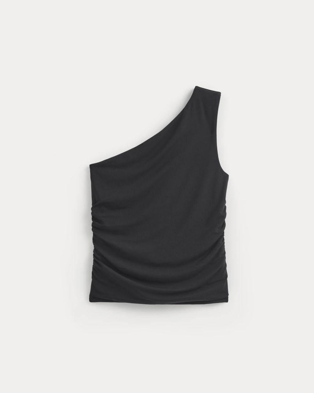 One-Shoulder Top in Black — alternate view