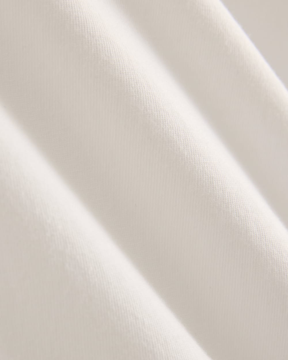 Oversized Varsity Tee in Essential Cotton in White — detail view
