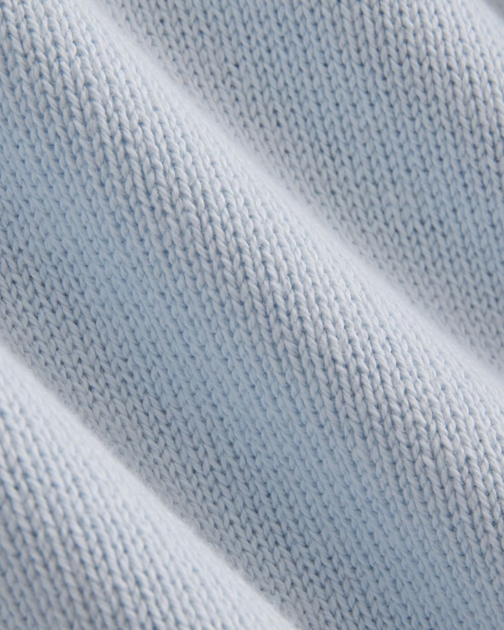 The Boxy Sweater in Everyday Cotton in Skywriting — detail view
