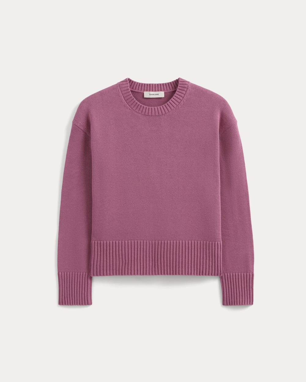 The Boxy Sweater in Everyday Cotton in Heather Rose — alternate view