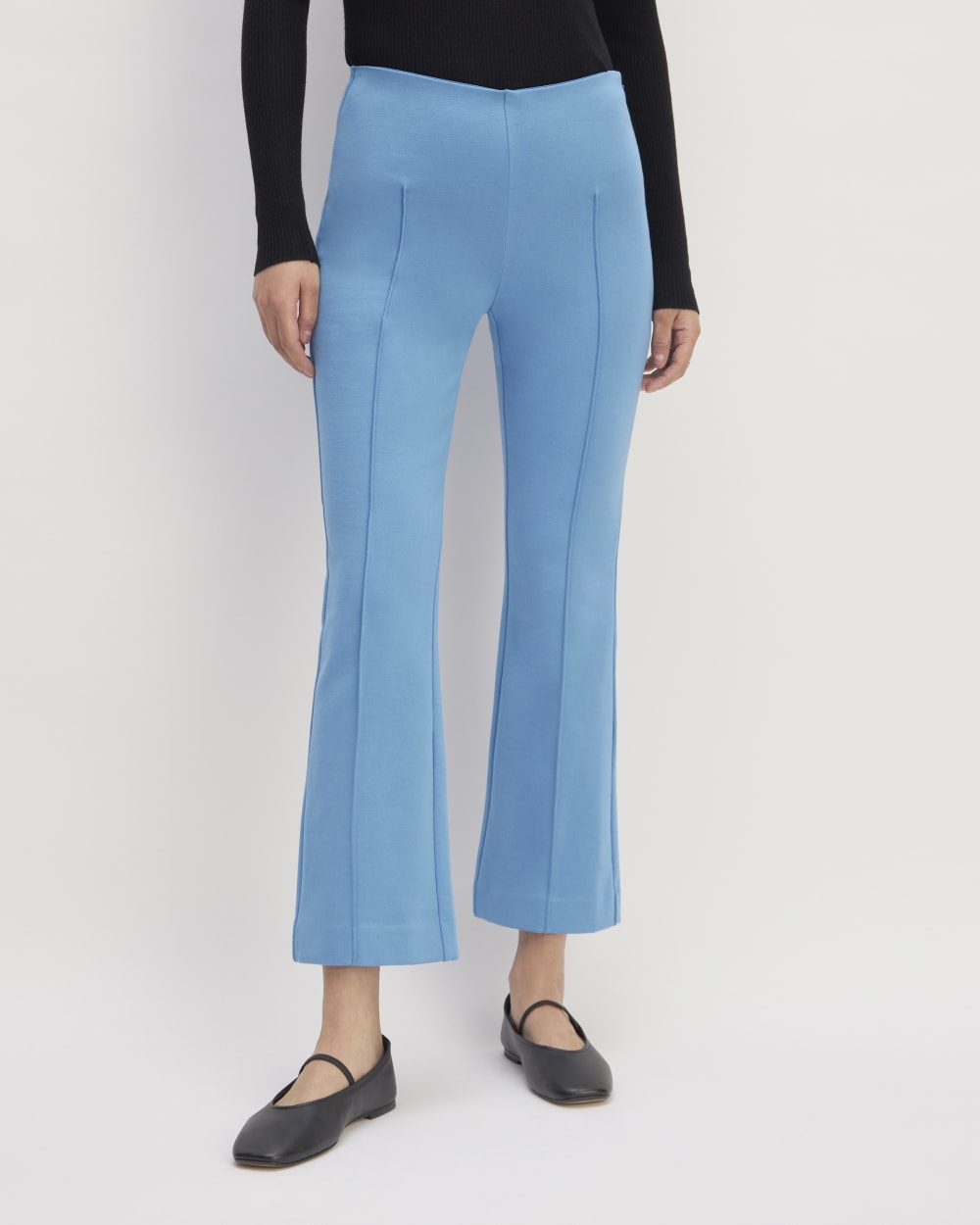 The Dream Kick Flare Pant in Heritage Blue — detail view