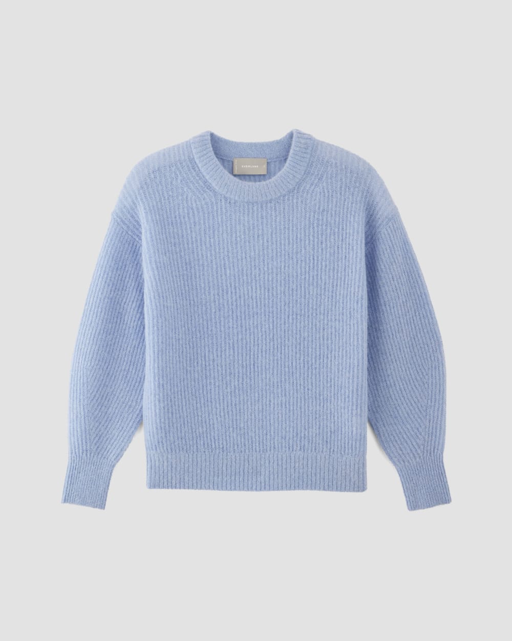 The Cocoon Crew in Alpaca in Chambray Blue — alternate view