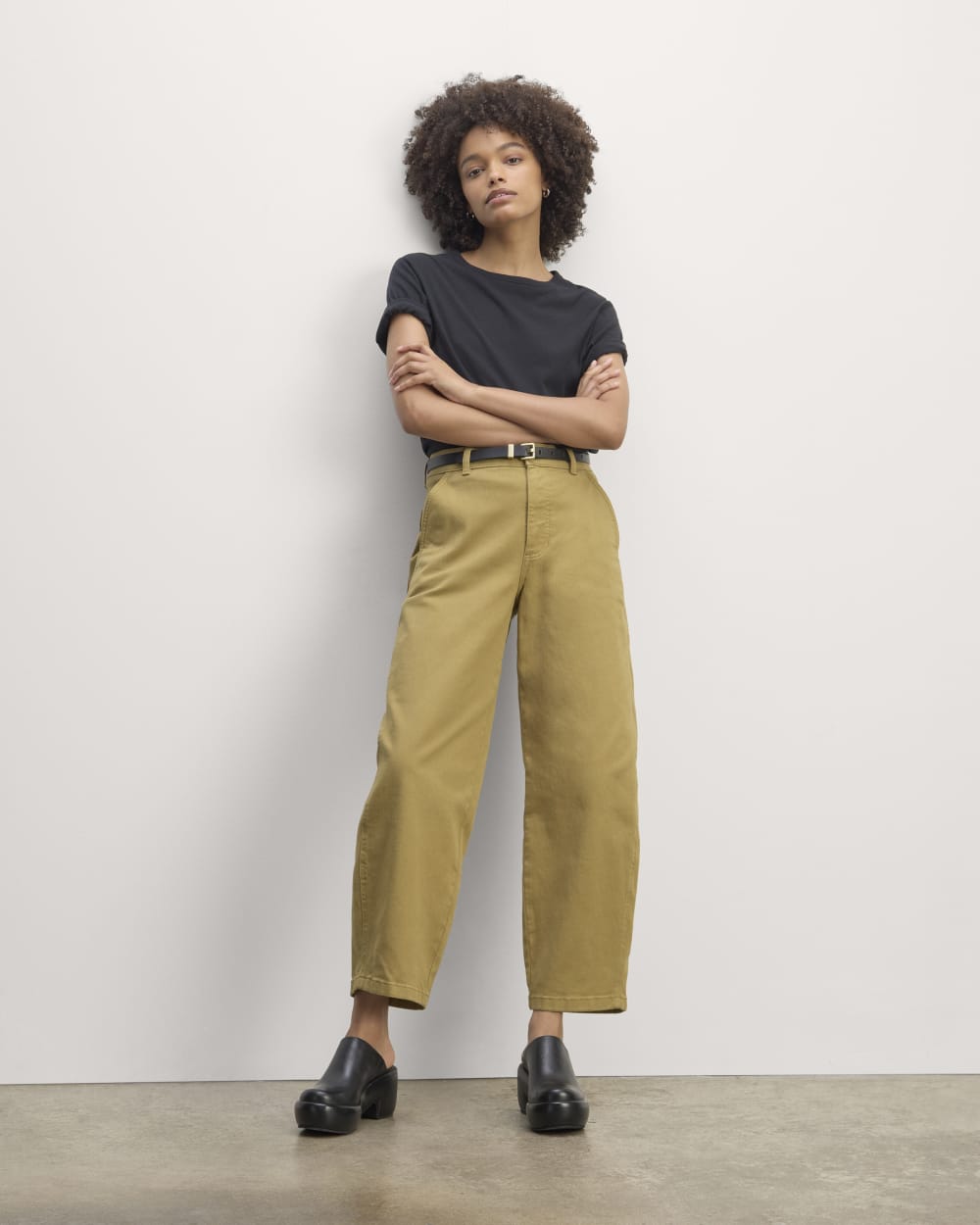 The Utility Curve Pant in Fennel Seed — front view