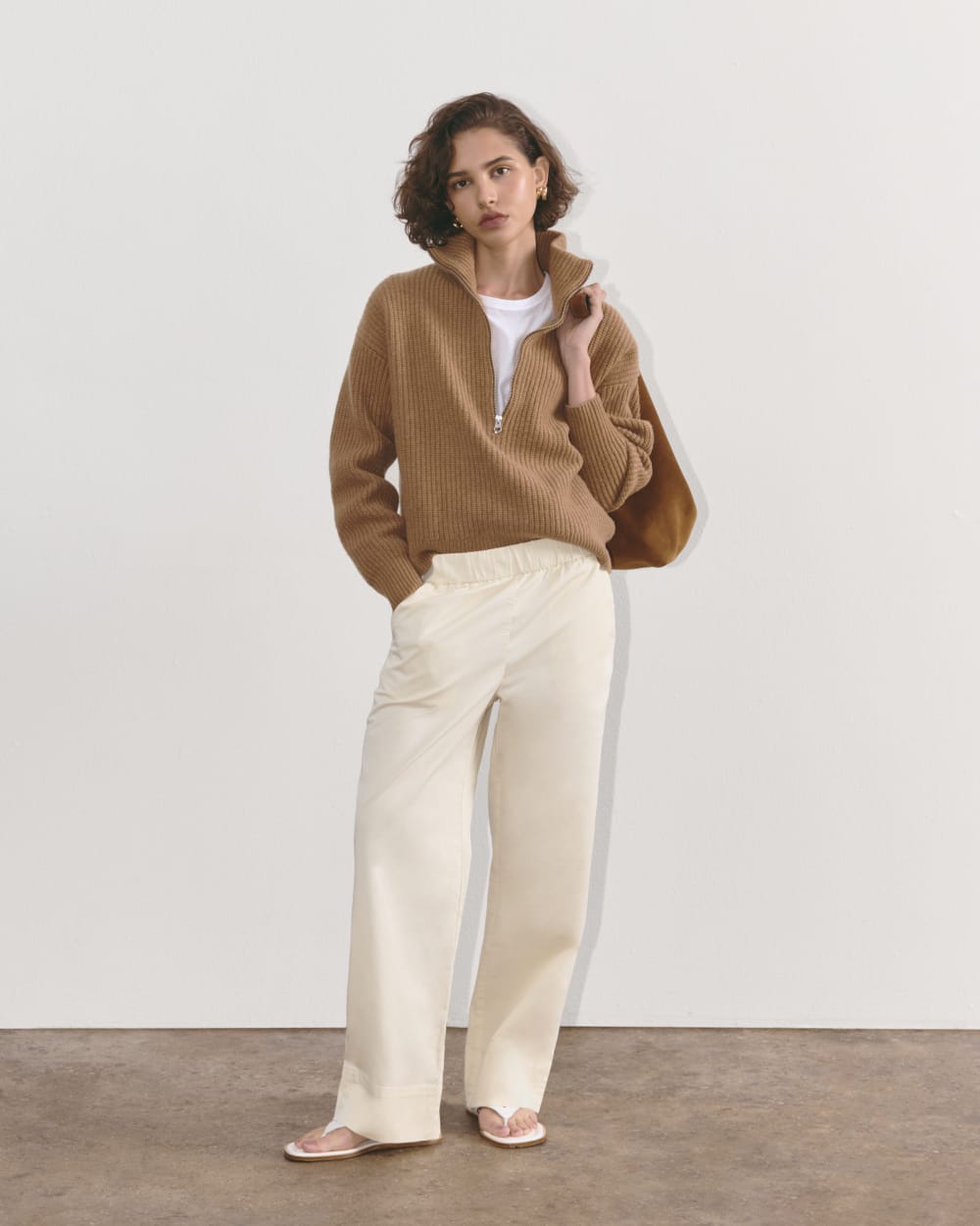 The Easy Pant in Canvas — front view