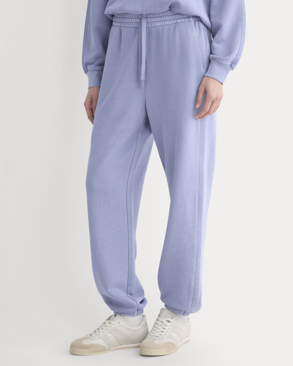 Lightweight Terry Jogger in Velvet Morning — detail view