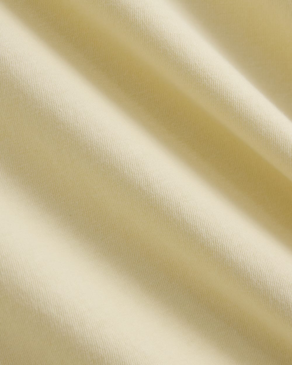 The Box-Cut Tee in Essential Cotton in Double Cream — detail view
