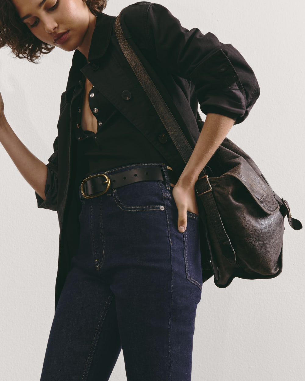 The Way-High® Slim Jean in Pure Blue — detail view