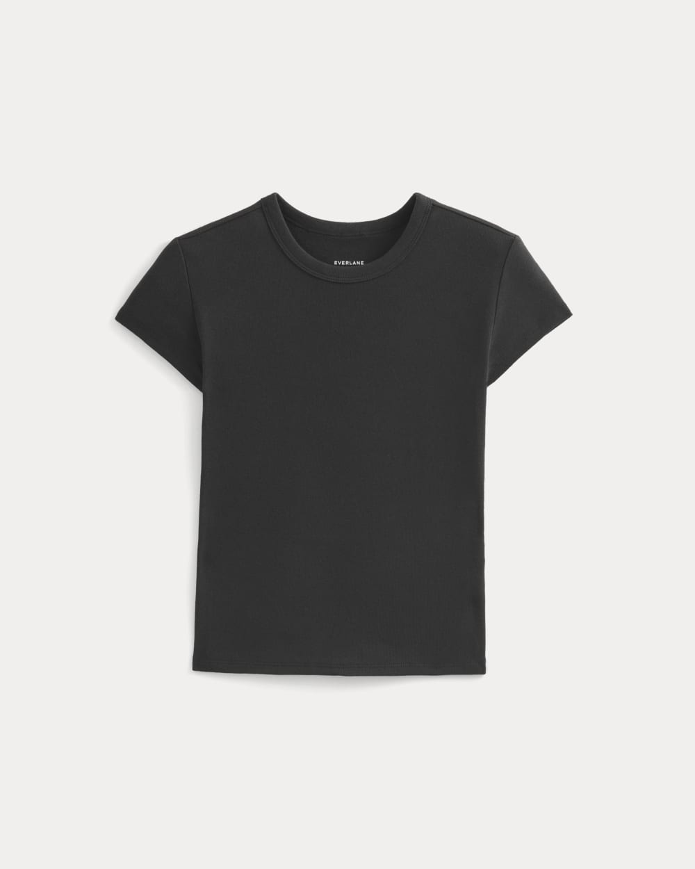 RetroSoft Cotton Crew in Black — alternate view