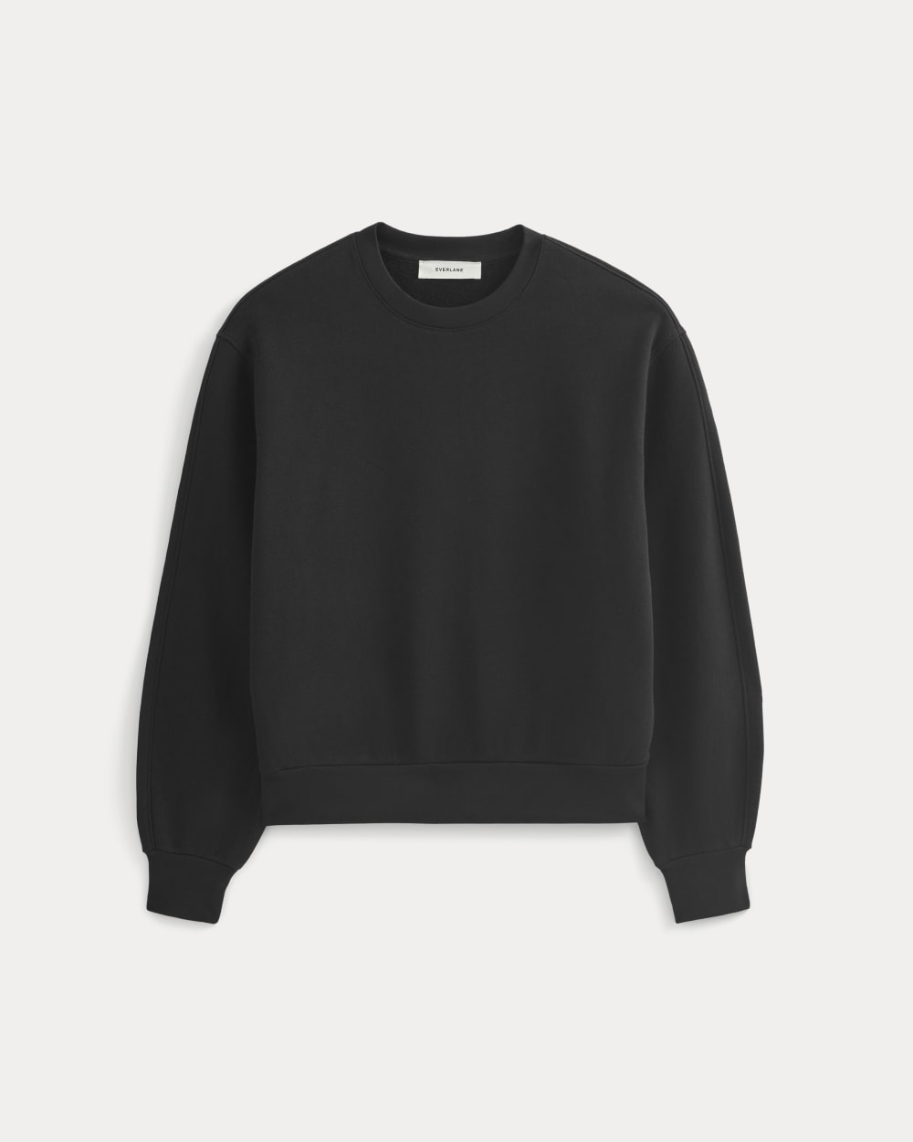 Lightweight Terry Blouson Crew in Black — alternate view