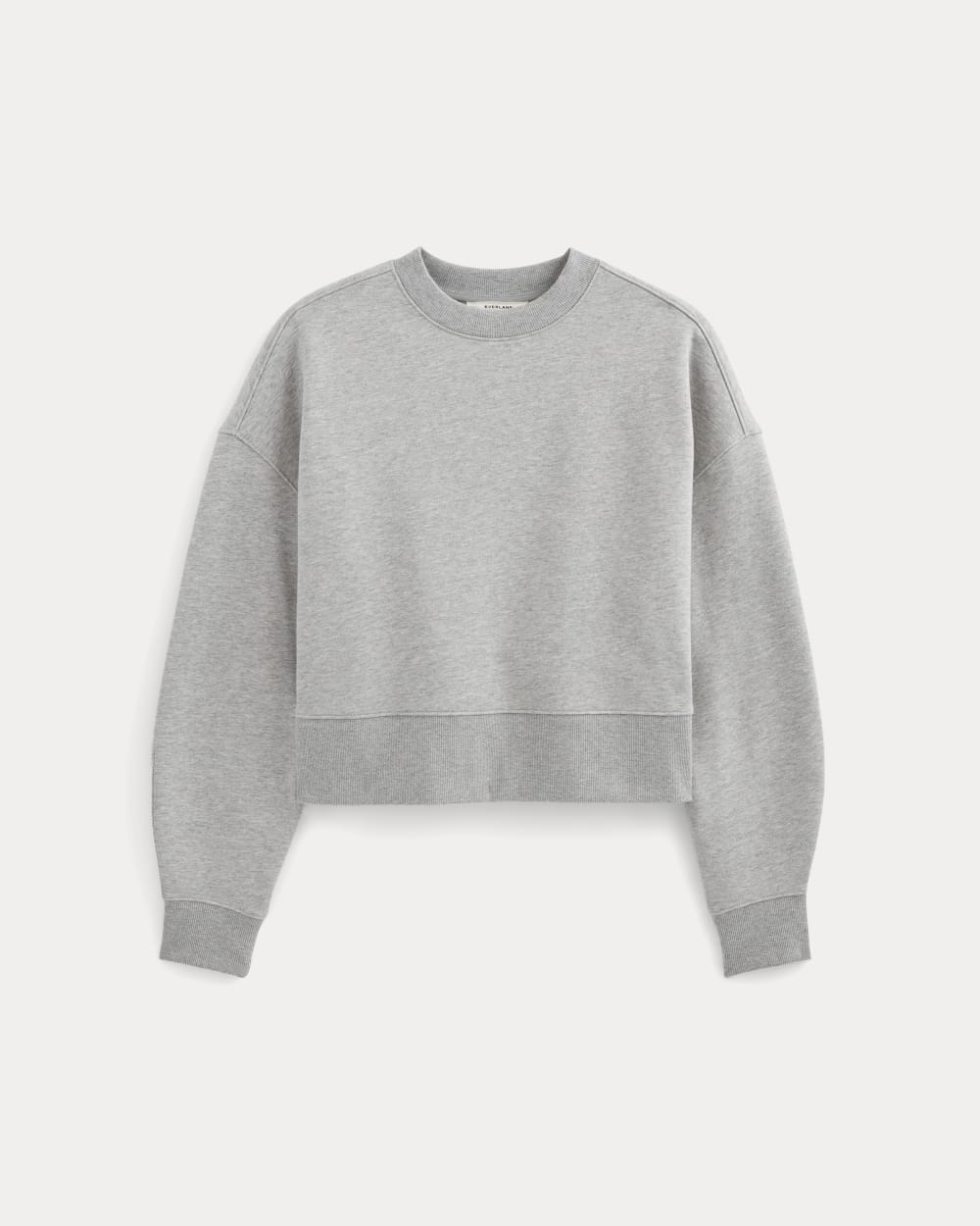Luxe Fleece Sweatshirt in Heathered Grey — alternate view