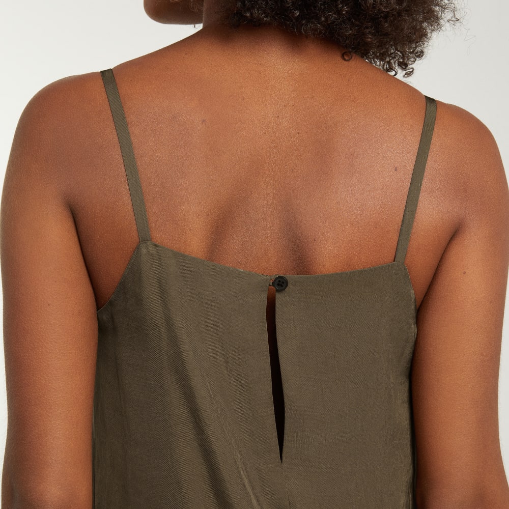 The Japanese GoWeave® Slip Dress in Beech — detail view