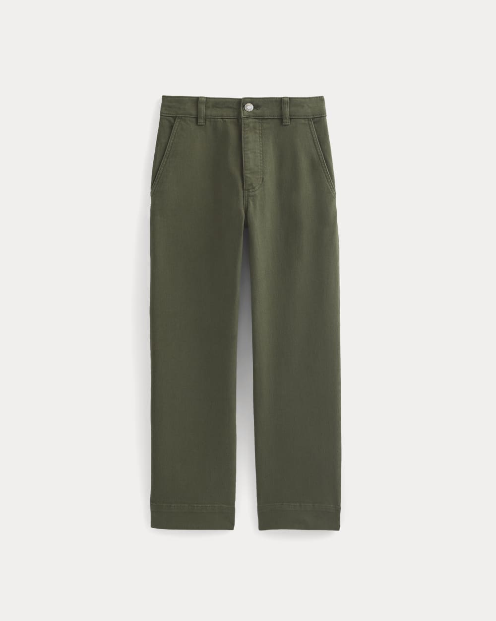 The Utility Straight-Leg Pant in Olive Night — alternate view