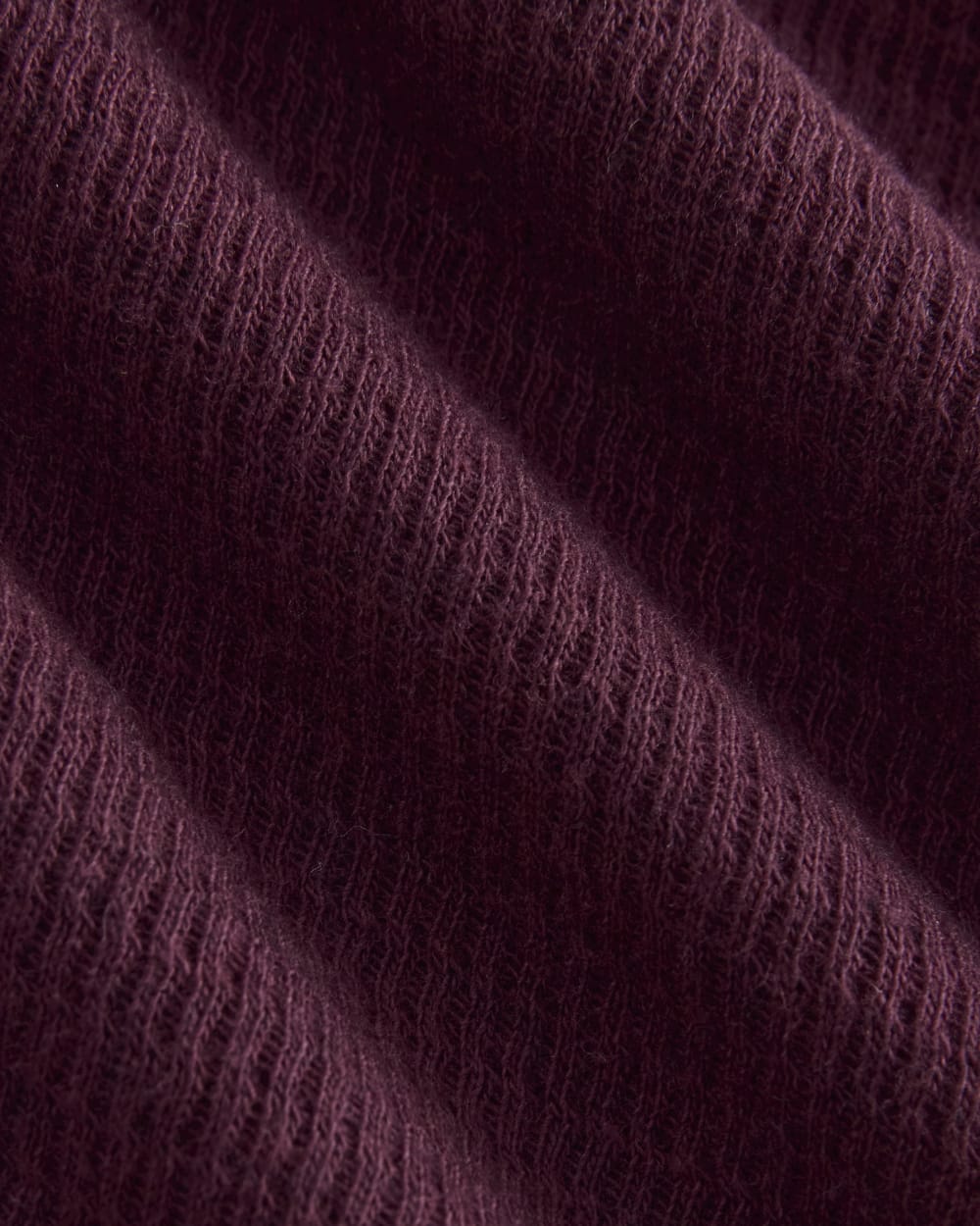 Boxy Henley in Cozy Waffle in Heathered Port Royale — detail view