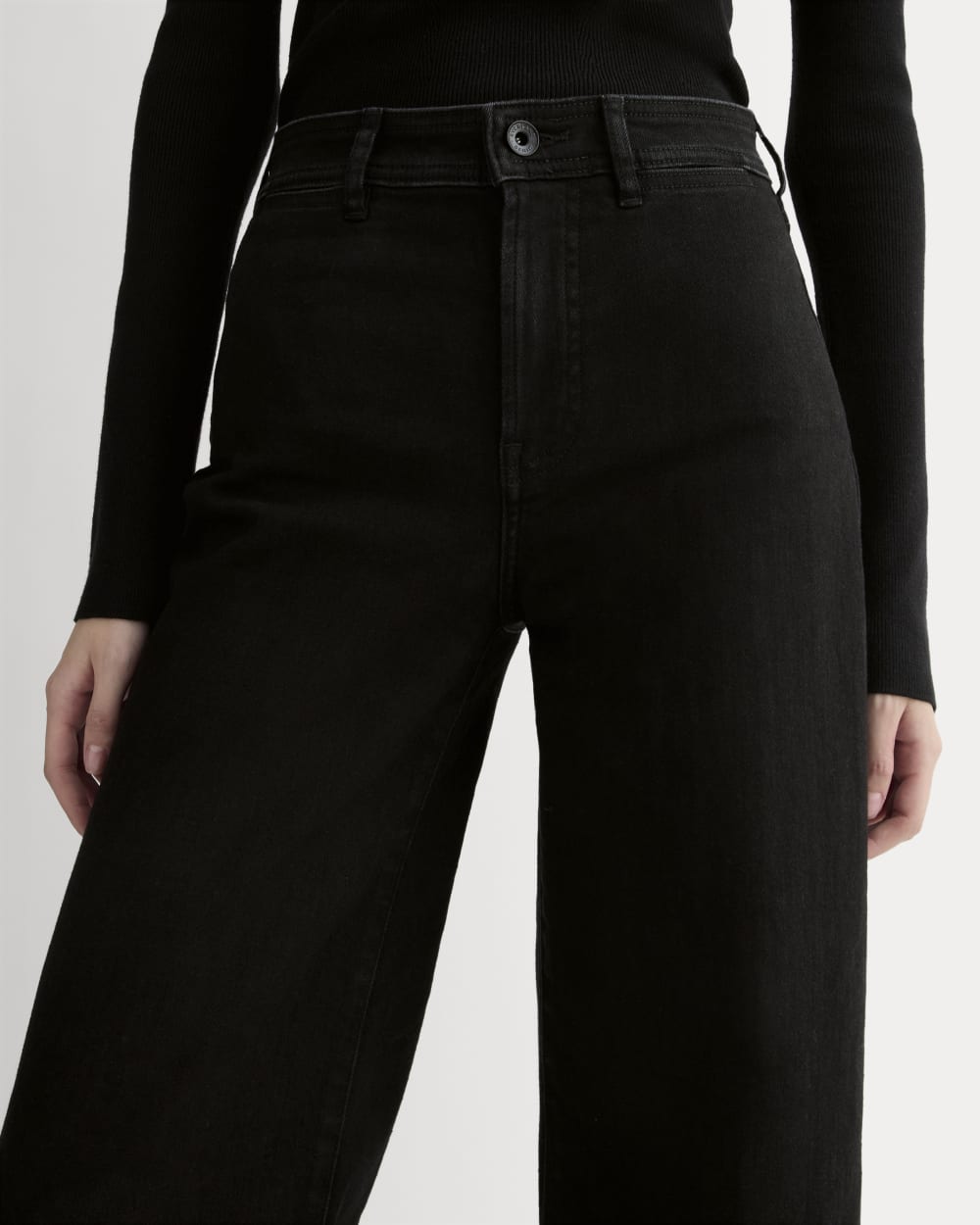 The High-Key Jean in Black — detail view