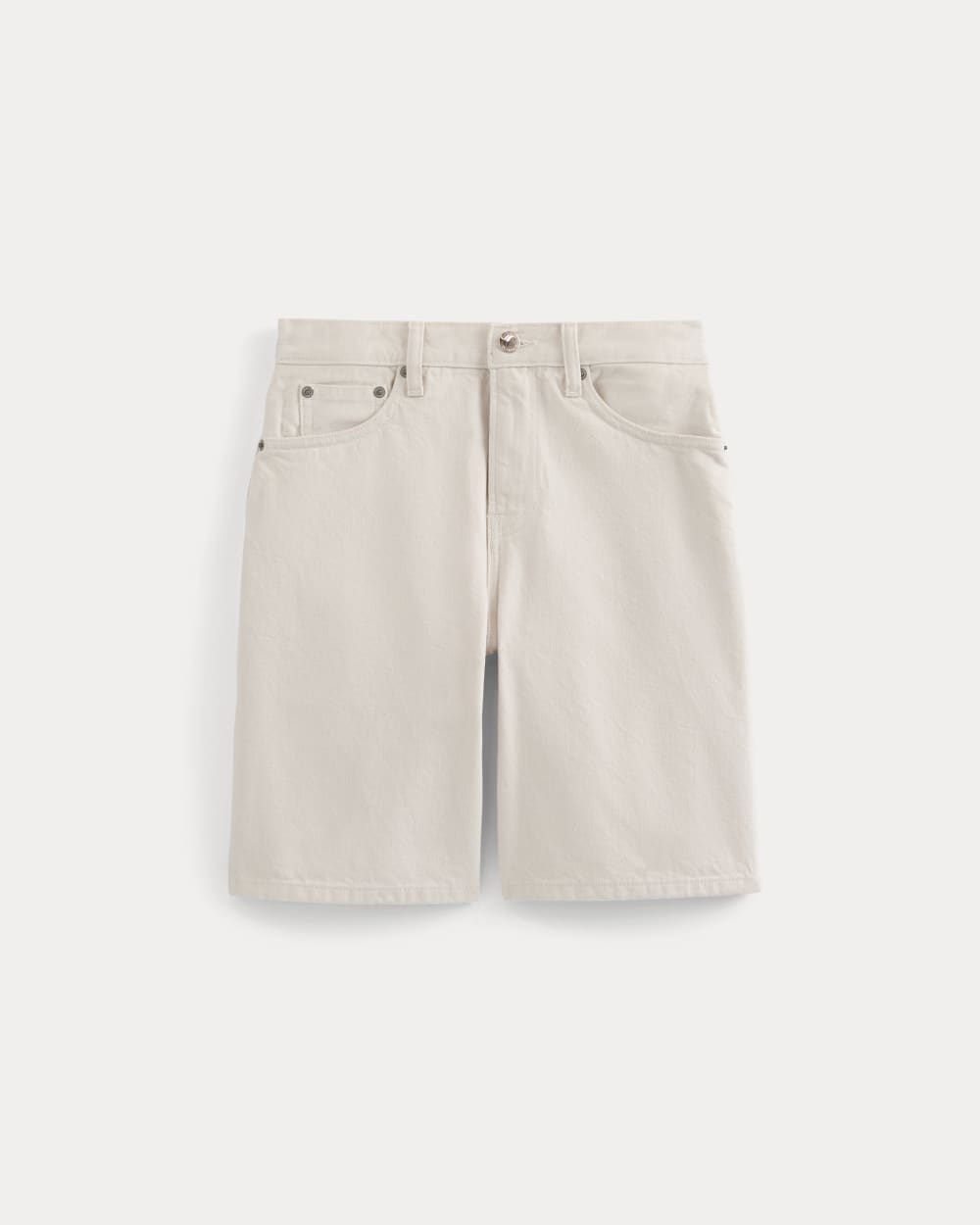 Loose Jean Short in Ecru — alternate view