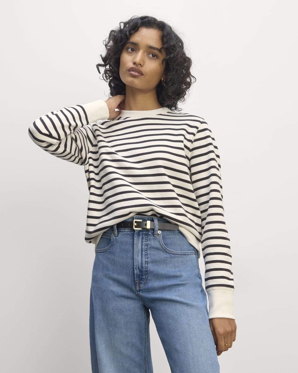 The Off-Duty Terry Crew in Bone / Black — front view