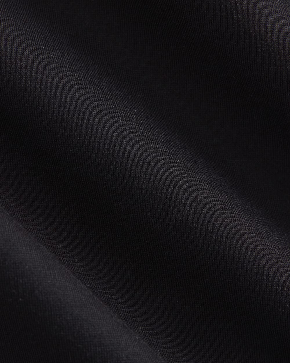 Ponte Oversized Tee in Black — detail view