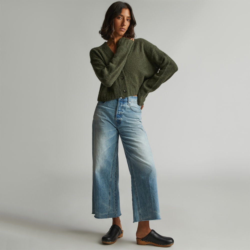 The Way-Wide Crop Jean in Sunfade Light — front view