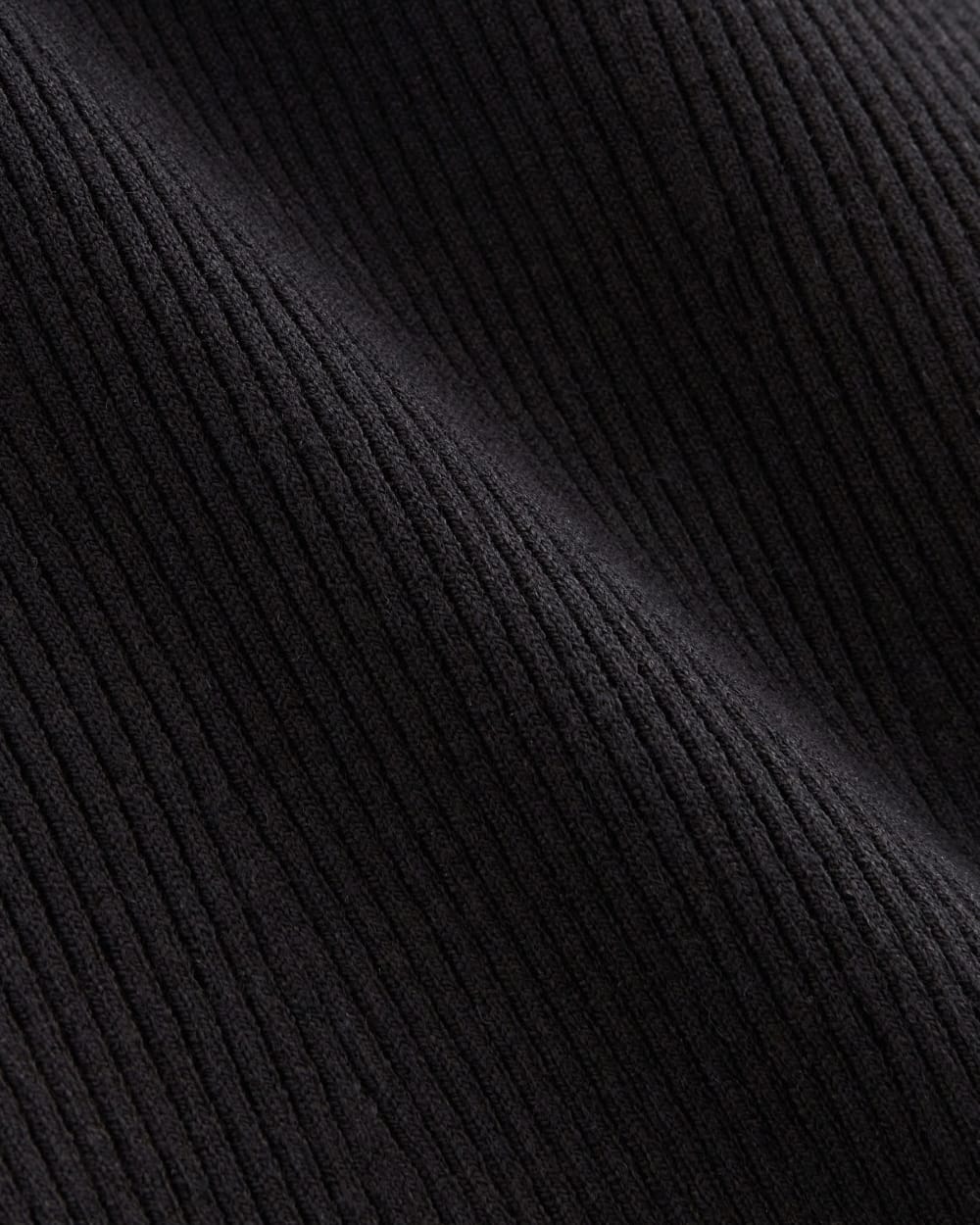 The Fine Knit Cami in Black — detail view