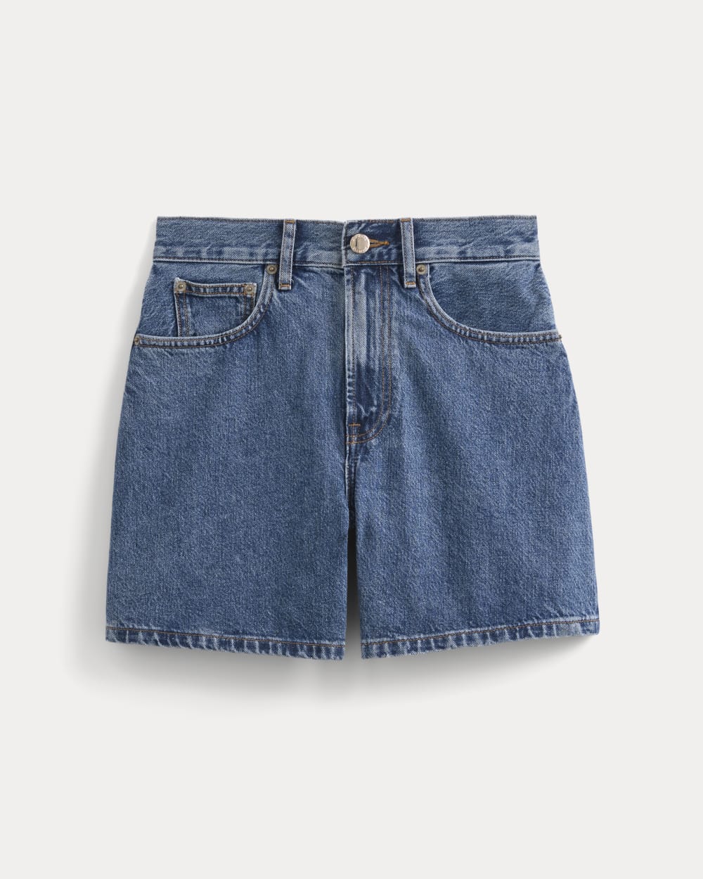 Way-High® A-Line Denim Short in Ocean — alternate view