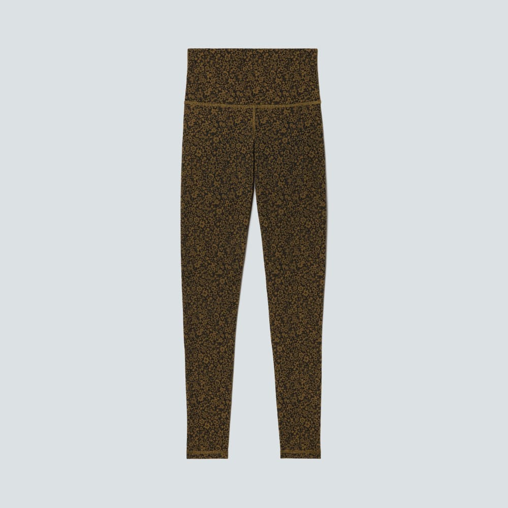 The Perform Legging® in Black / Breen Floral — front view