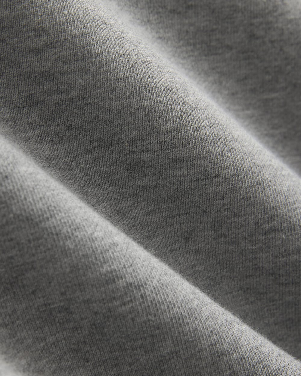 Luxe Fleece Sweatshirt in Vintage Heather Grey — detail view