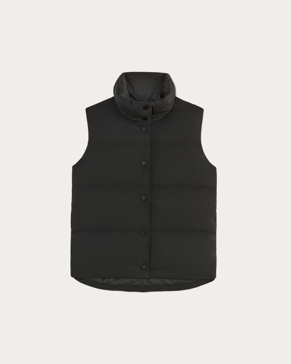 The Puffer Vest in Black — alternate view