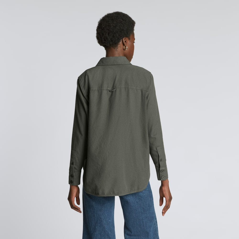The Classic Cotton Flannel Shirt in Kambaba — detail view