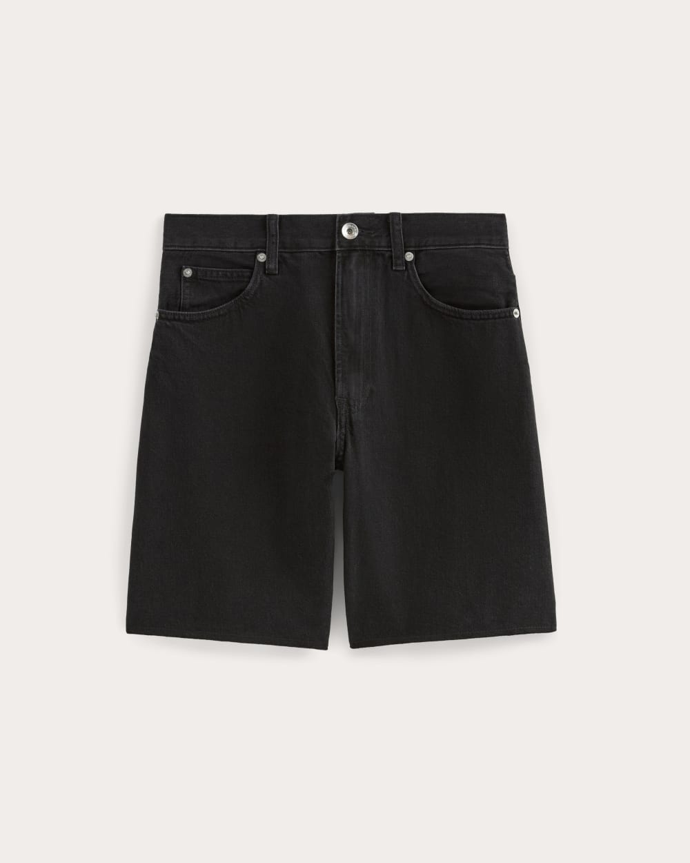 The OG Baggy Jean Short in Washed Black — alternate view