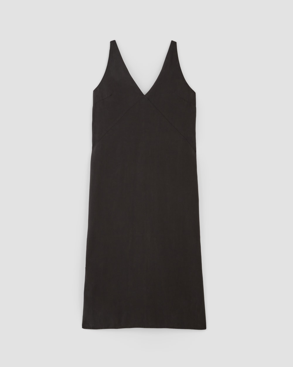 The TENCEL™ Midi Slip Dress in Black — alternate view