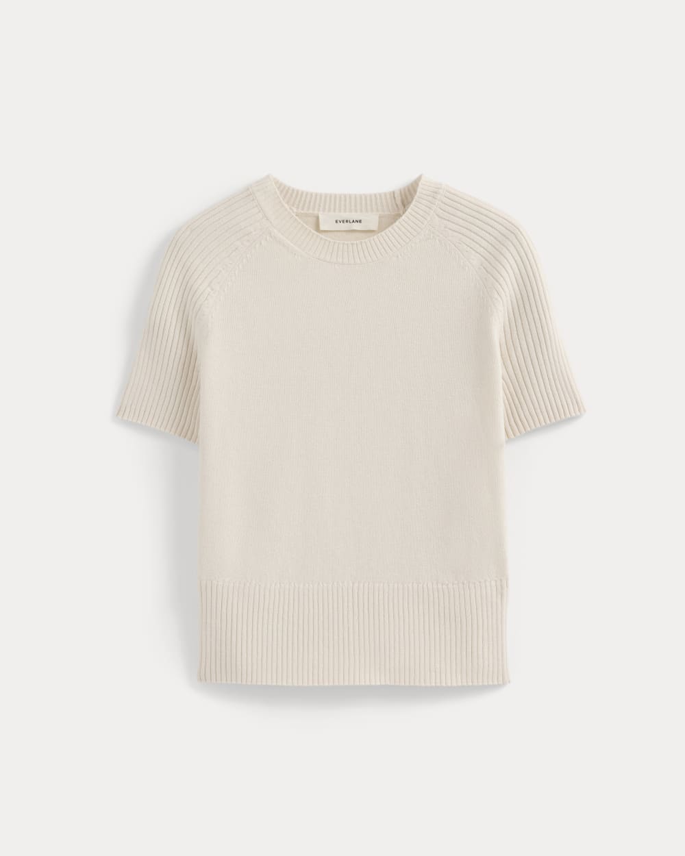 Short-Sleeve Crew in Everyday Cotton in Canvas — alternate view