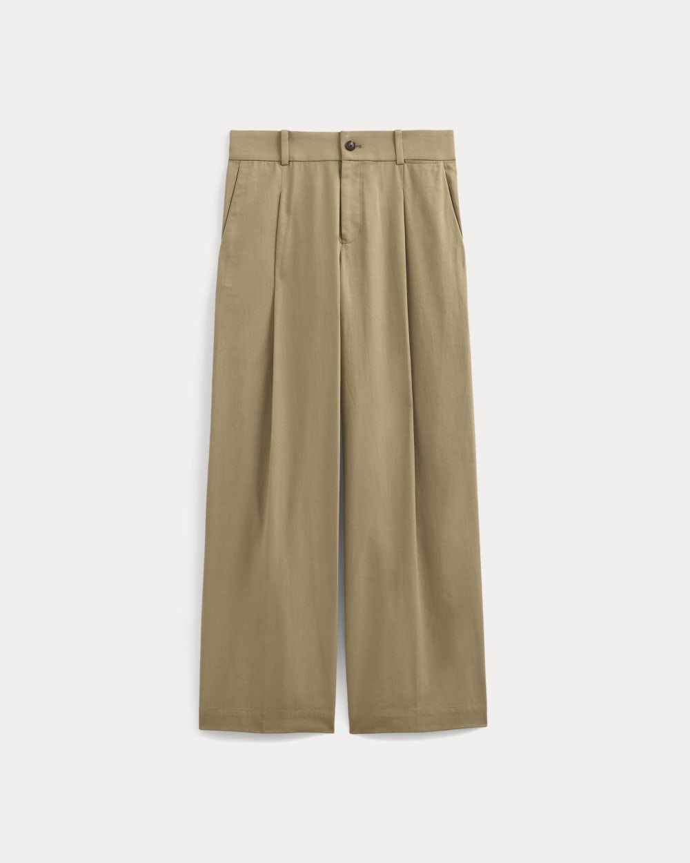 Wide-Leg Trouser in Buttersmooth in Ash Brown — alternate view