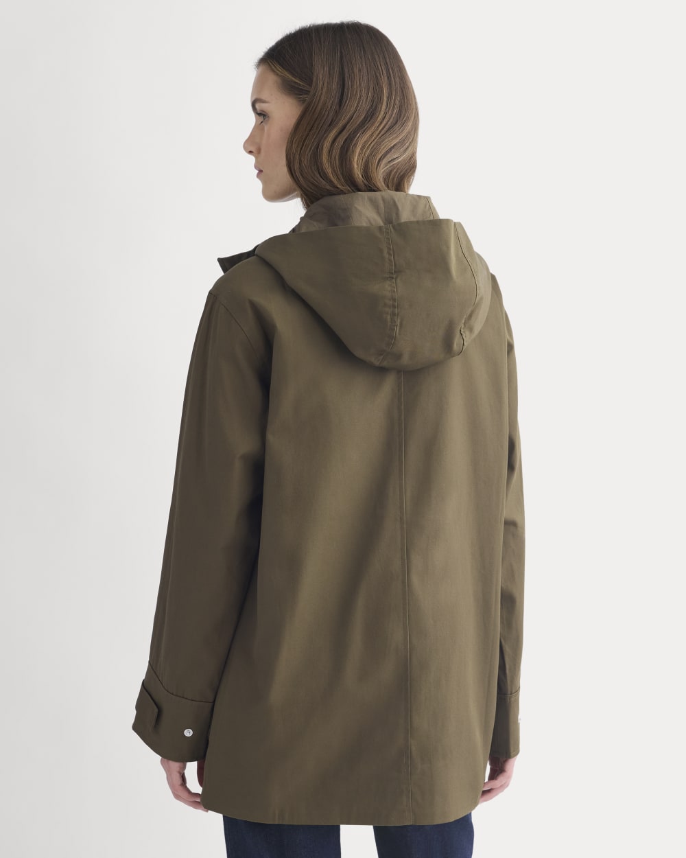 Hooded Field Jacket in Beech — detail view