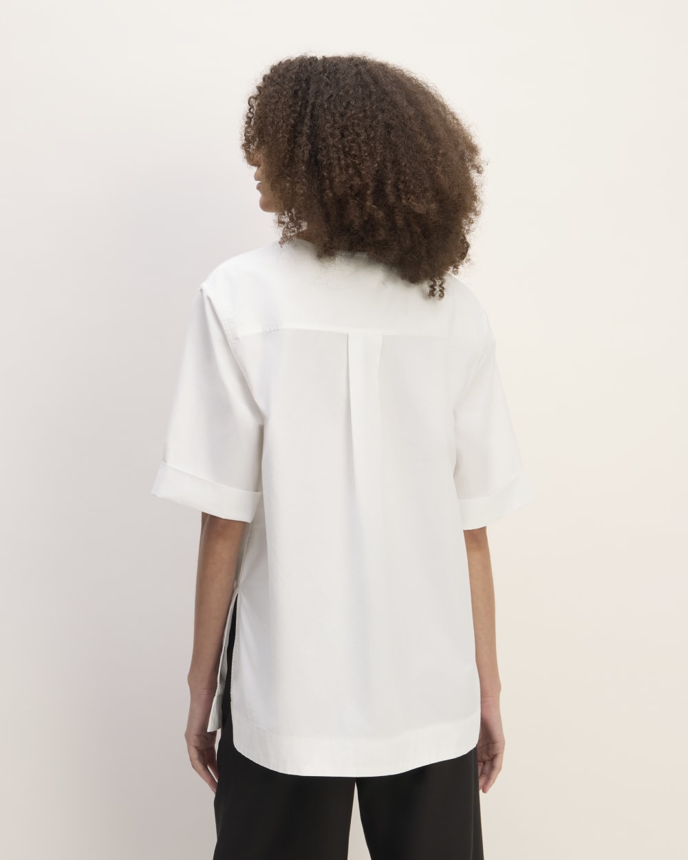 The Supima® Cotton Tunic in White — detail view